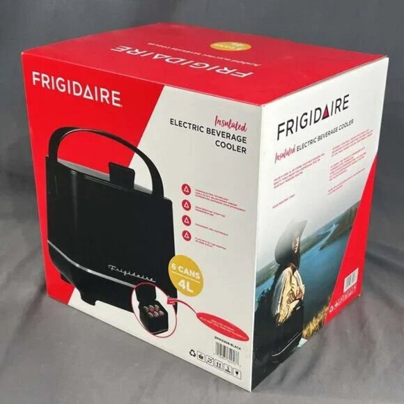 Frigidaire Top Opening White 6-Can Insulated Mini-Fridge/Cooler. NIP - Picture 3 of 9